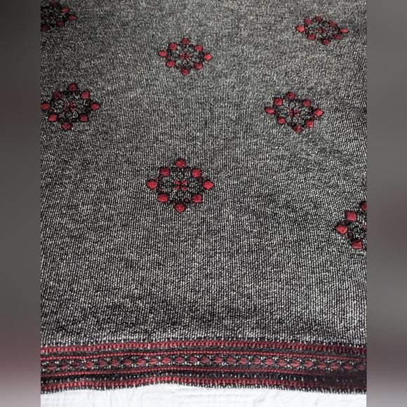 Lucky Brand 100% Cotton Oversized Embroidered Sweater/Pullover Top Size Small - Picture 4 of 8